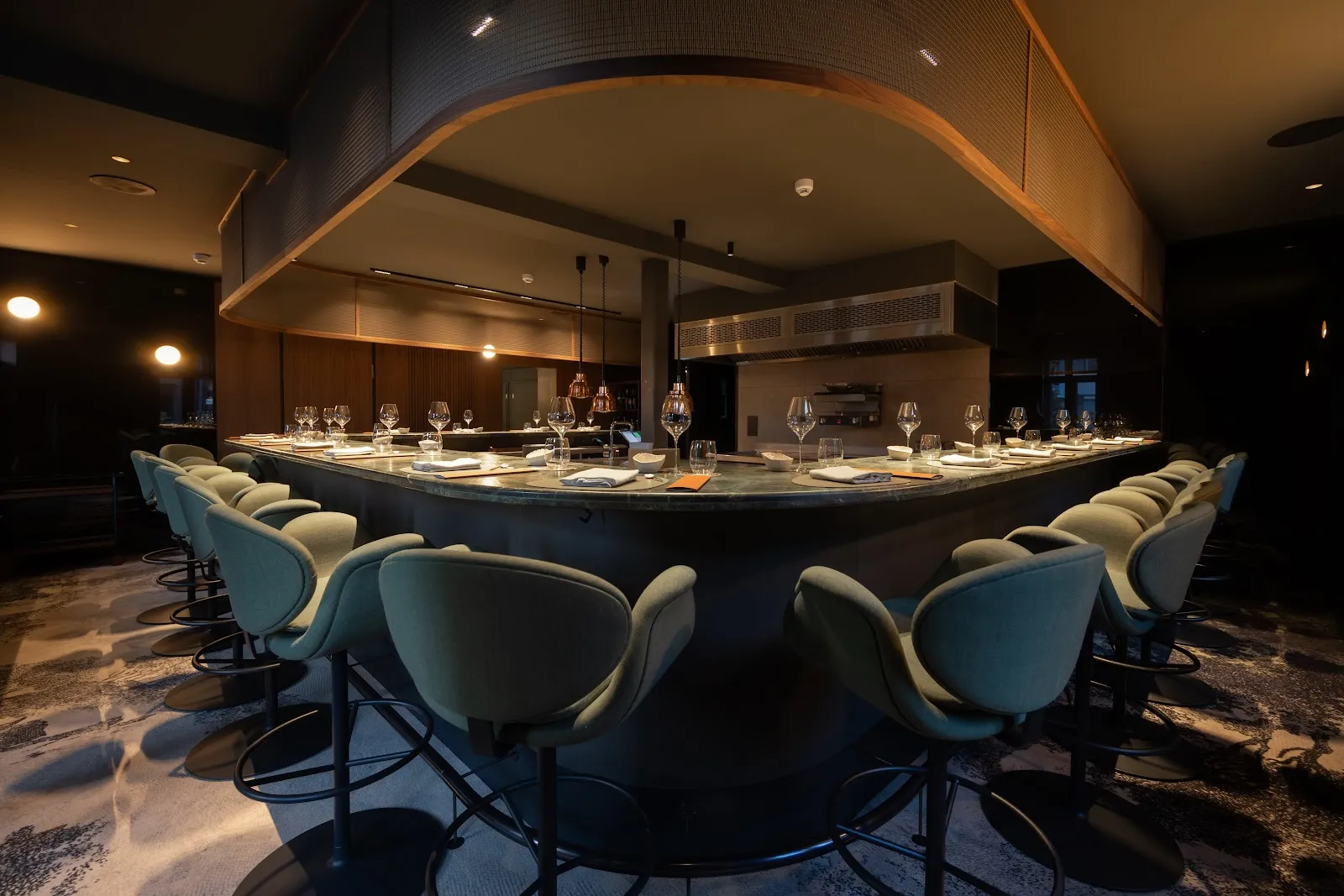 Grünewald Chef's Table dining room