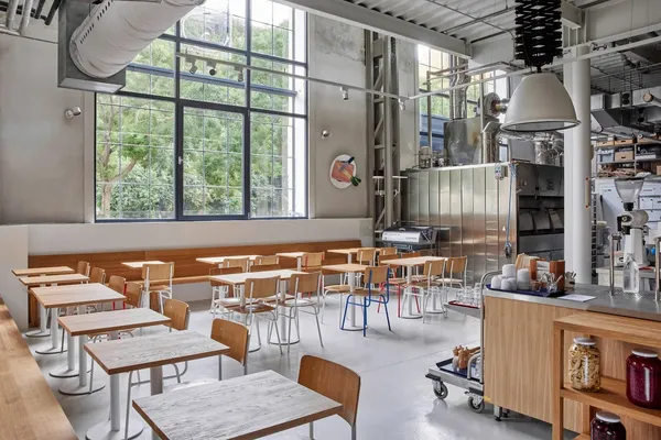 Eska Prague Karlin bakery restaurant Michelin Bib Gourmand open kitchen