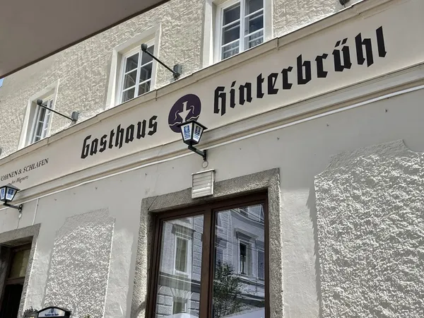 Gasthaus Hinterbrühl Salzburg old town medieval building