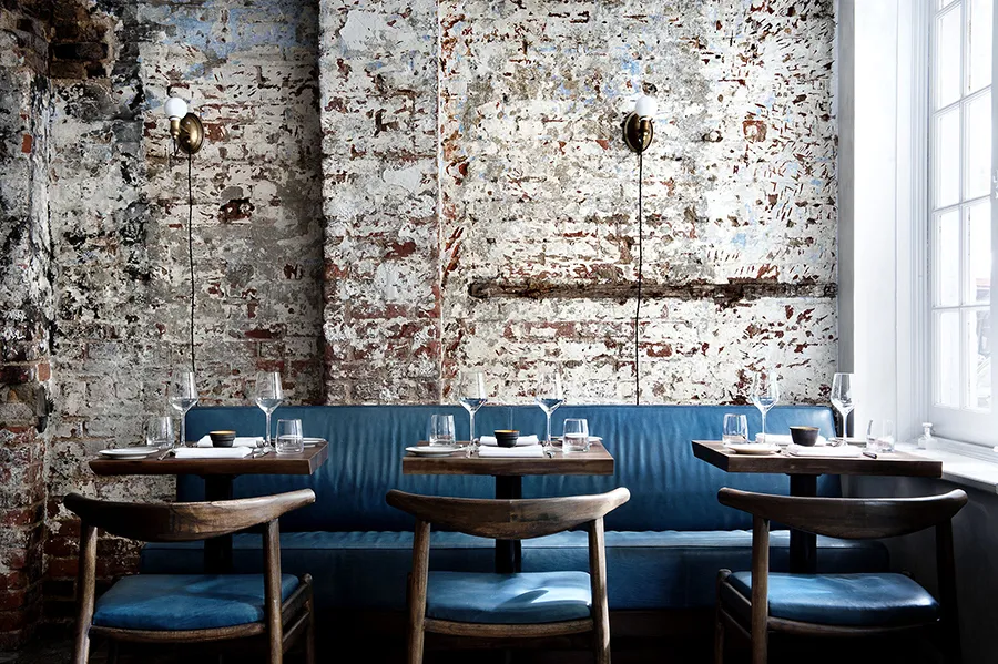 Dining room at The Musket Room, Nolita New York City