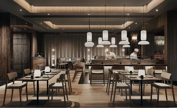 re/Asian Cuisine — Manama Pan-Asian dining room