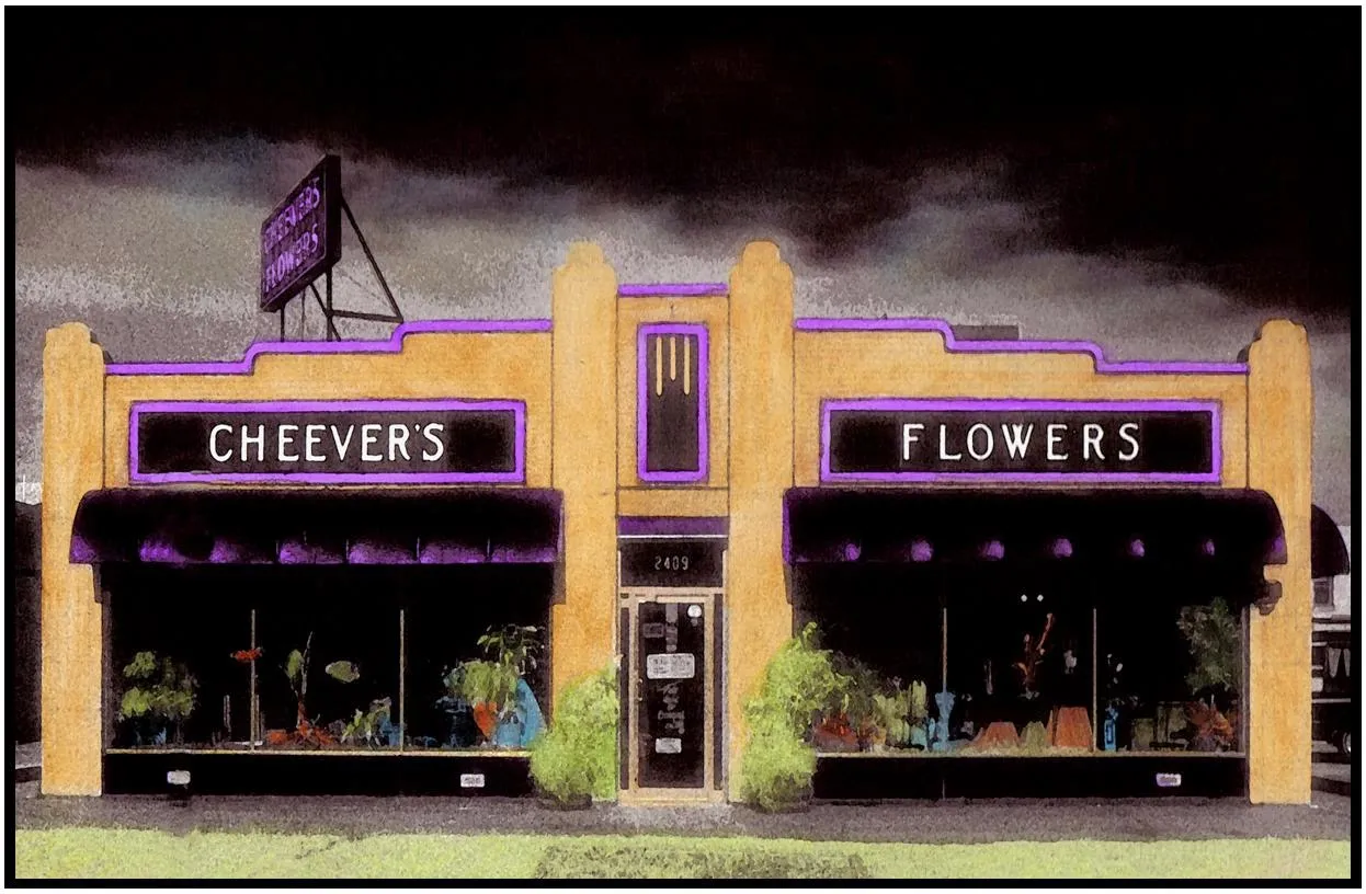 Dining room at Cheever's Cafe, North Hudson Avenue, Oklahoma City