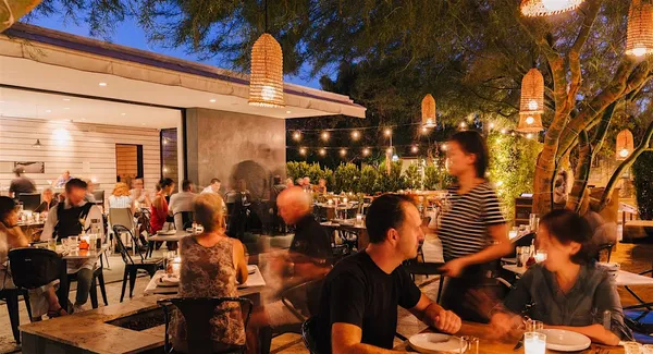 Birba Italian restaurant patio Palm Springs