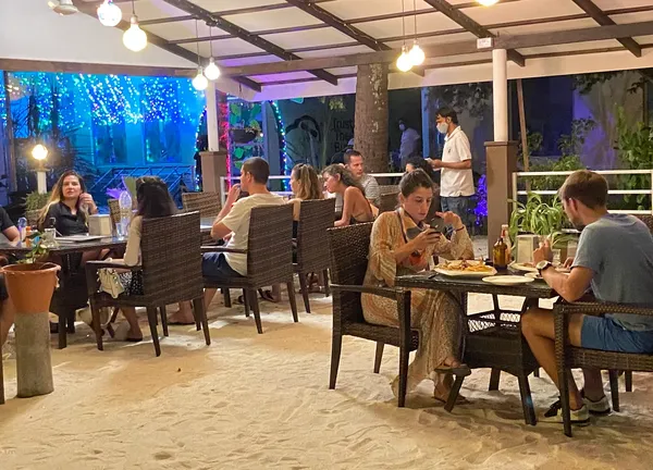 Mr. Octopus Restaurant — Maafushi Mediterranean Seafood dining room