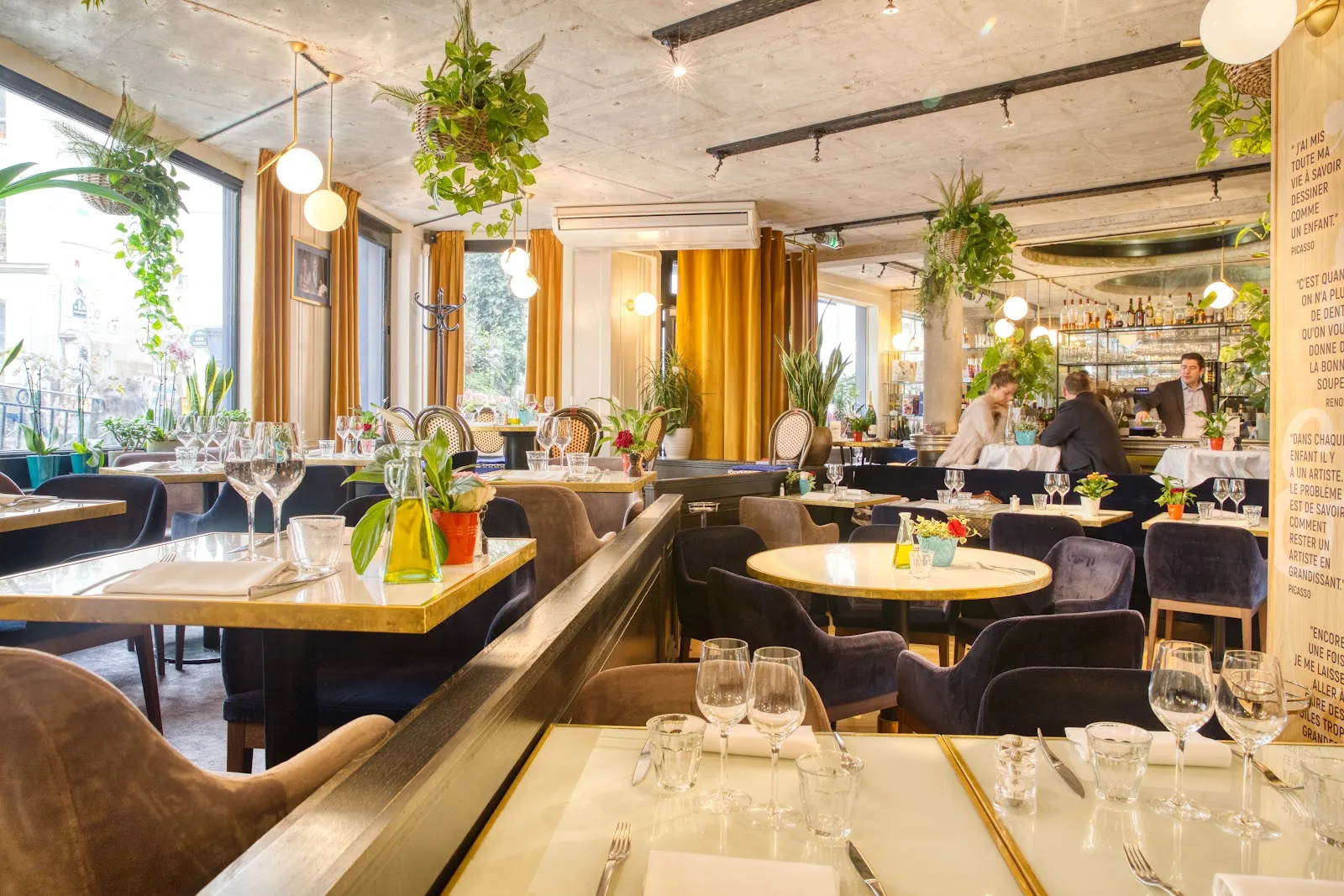 Le Moulin de la Galette Paris dining room