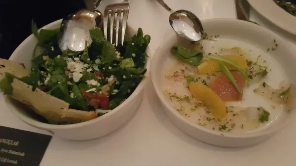 Modern lokanta plates at Lokanta Maya, Karaköy, Istanbul