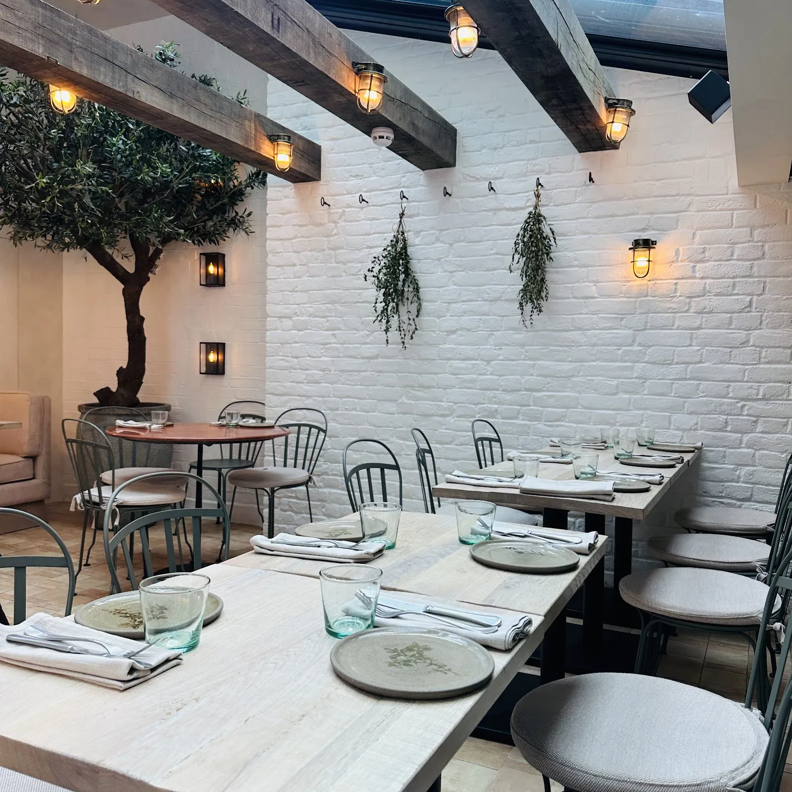Dining room over three floors at Akub, Notting Hill, London
