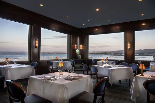Coastal Kitchen Monterey bay view dining