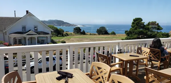 Flow Restaurant Mendocino water tower views sunset dining Pacific