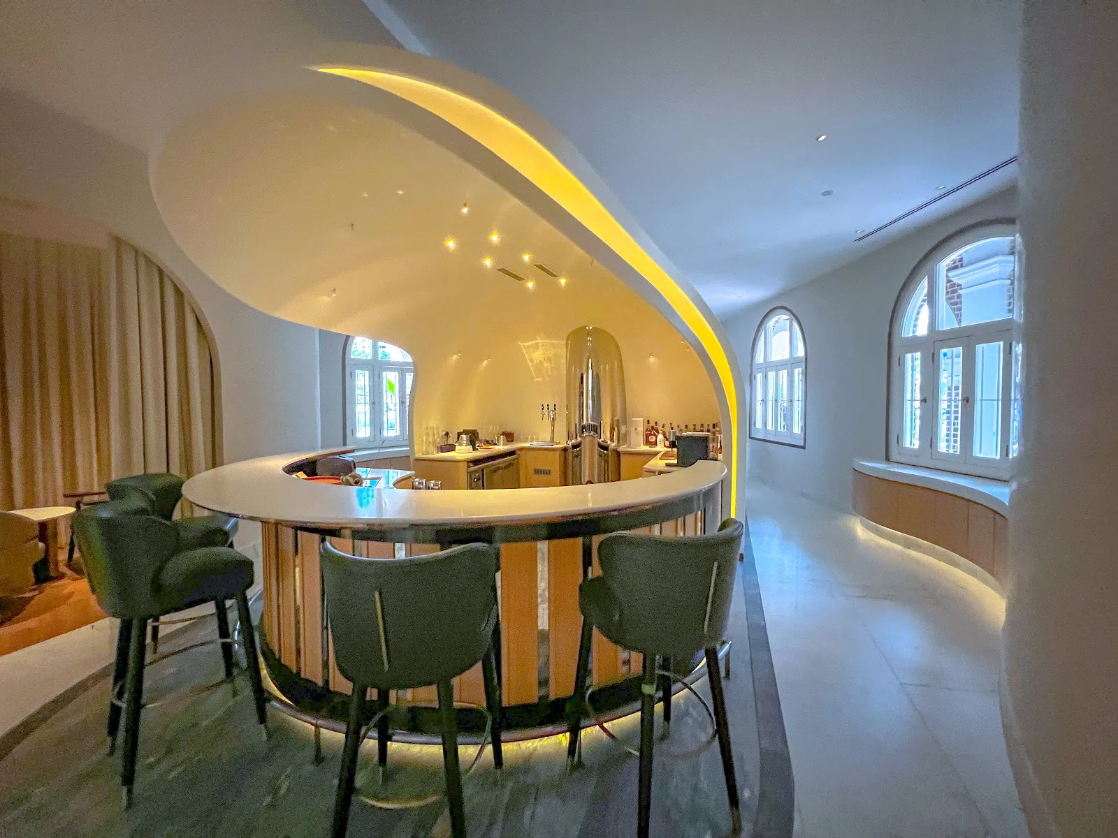 Dining room inside Jinrikisha Station at Born, Tanjong Pagar, Singapore