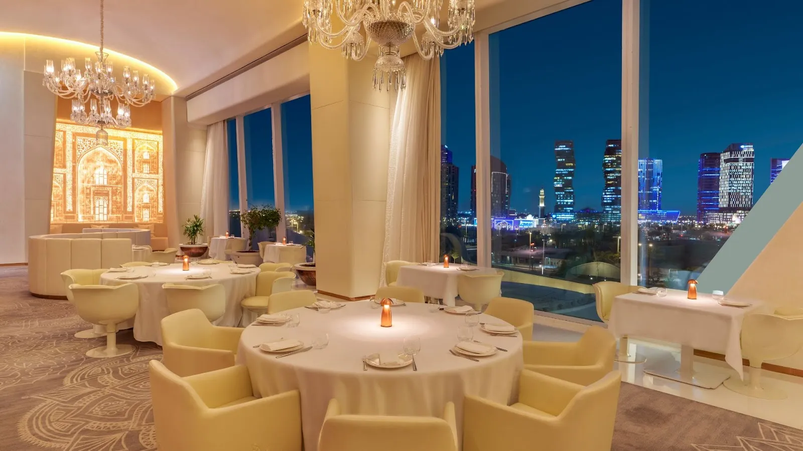 Plated modern Indian dish at Masala Library, Fairmont Doha, Lusail