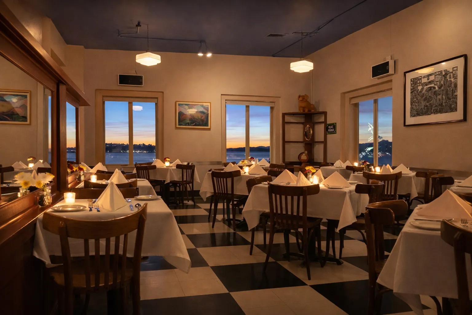 Place Pigalle Seattle French Bistro Pike Place — Pike Place Market dining room