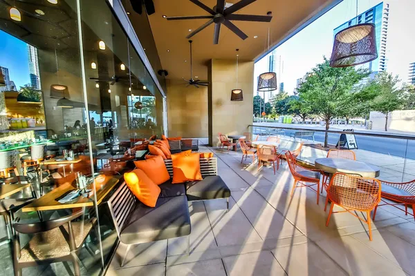 Wu Chow Austin downtown modern Chinese soup dumpling Republic Square restaurant interior
