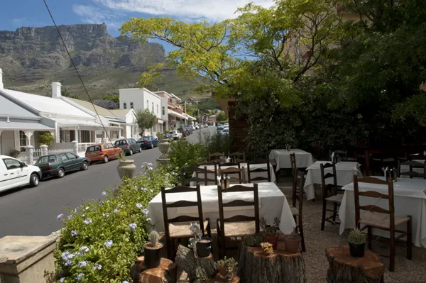 Café Paradiso interior in Cape Town