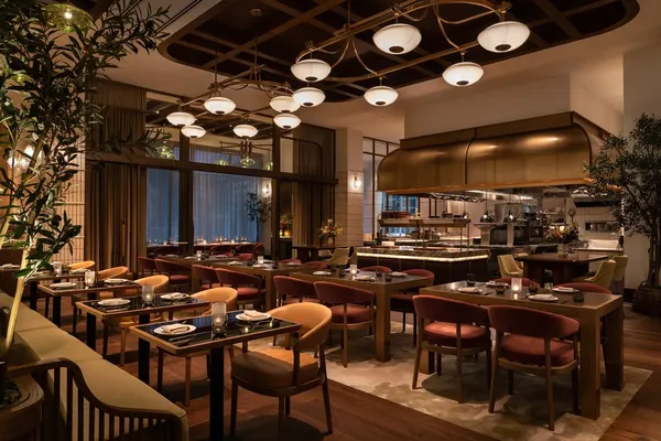 Mediterranean dining room at Mara, Four Seasons Downtown Minneapolis
