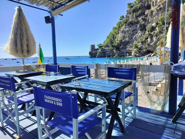 Da Ferdinando Positano casual beach lunch seafood pasta