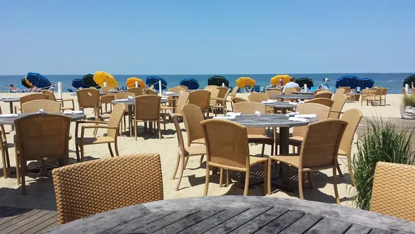Galley Beach Nantucket beachfront dining sunset seafood Jefferson Avenue