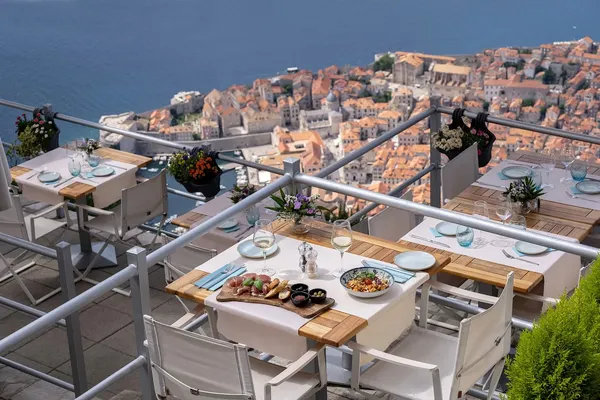 Panorama Restaurant Dubrovnik Mount Srd cable car views archipelago