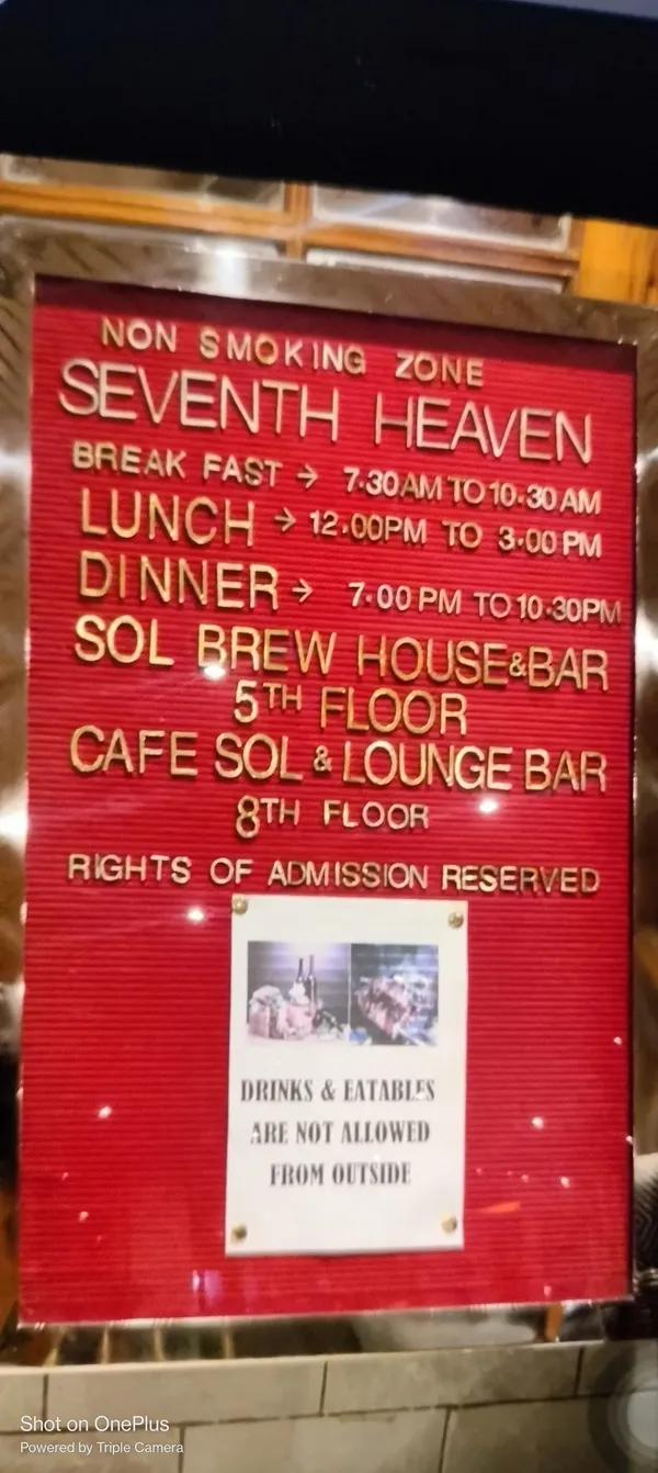 Seventh Heaven restaurant