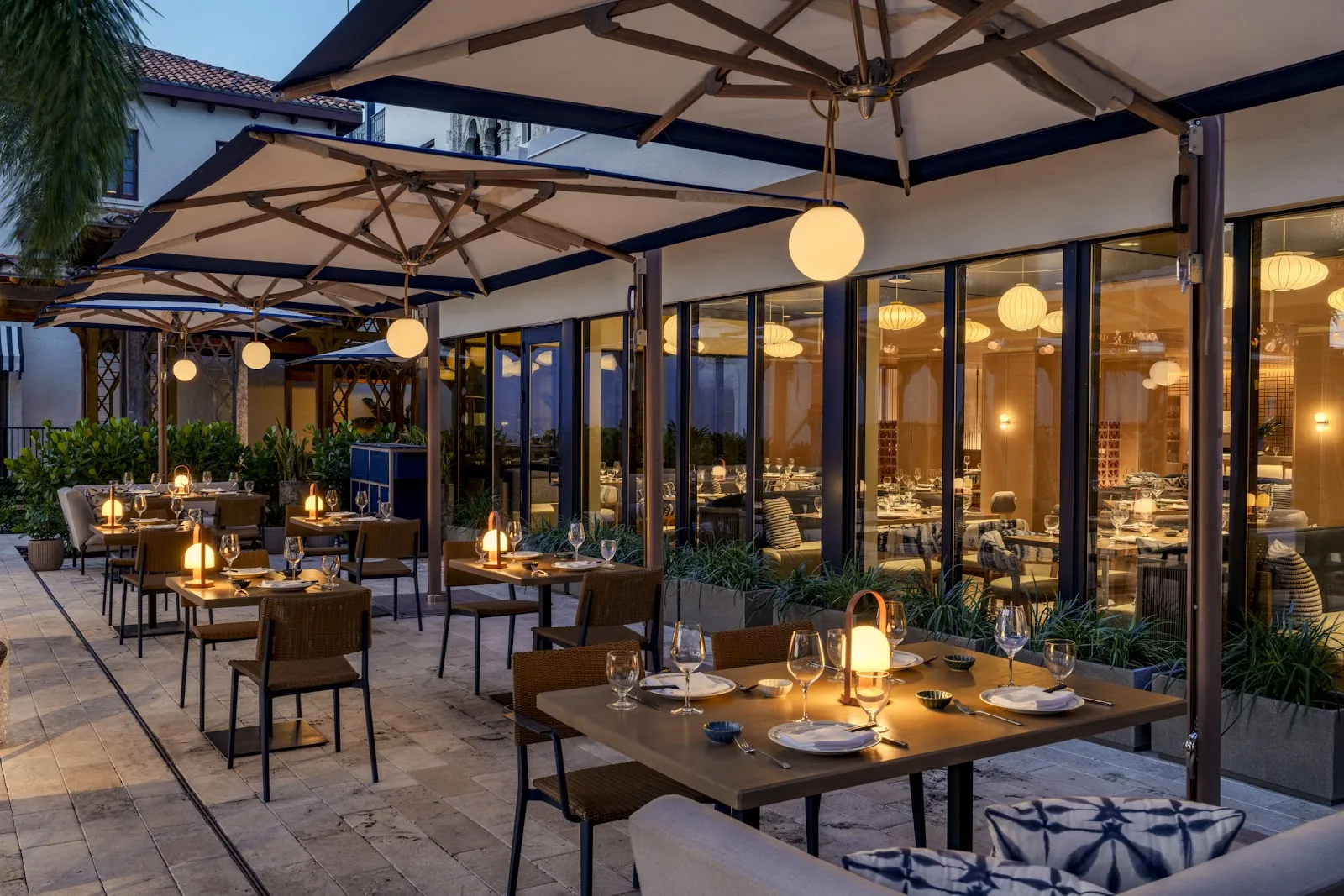 Glamorous supper-club dining room at MB Supper Club, The Boca Raton, East Camino Real