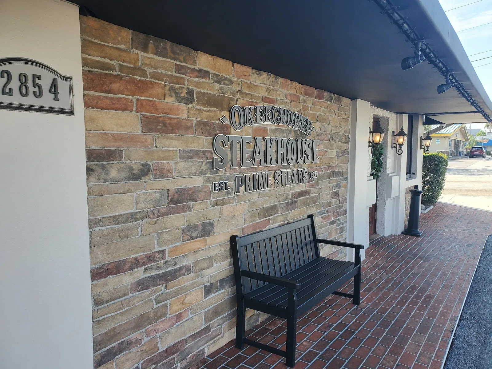 Okeechobee Steakhouse interior in Palm Beach