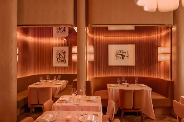 Muse restaurant Santa Monica Art Deco interior