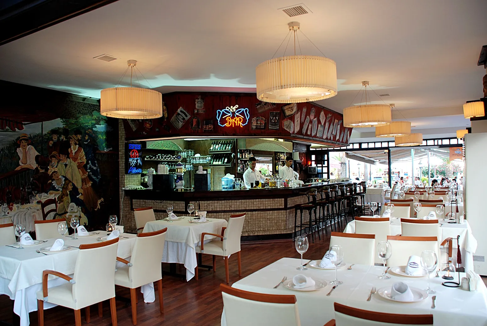 Harbour-side terrace at Mahperi Restaurant, Alanya