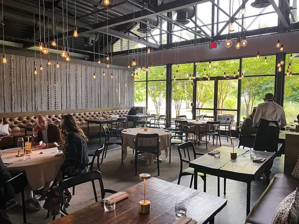 Bacchanalia Atlanta industrial-chic dining room
