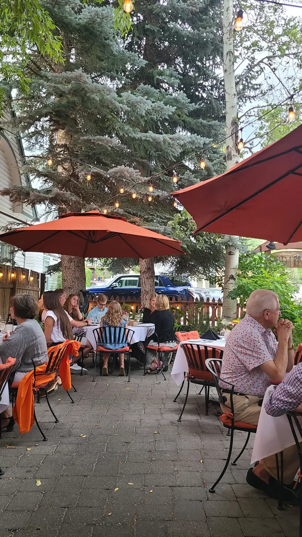 Vintage Restaurant Ketchum Idaho American cozy cabin dining interior