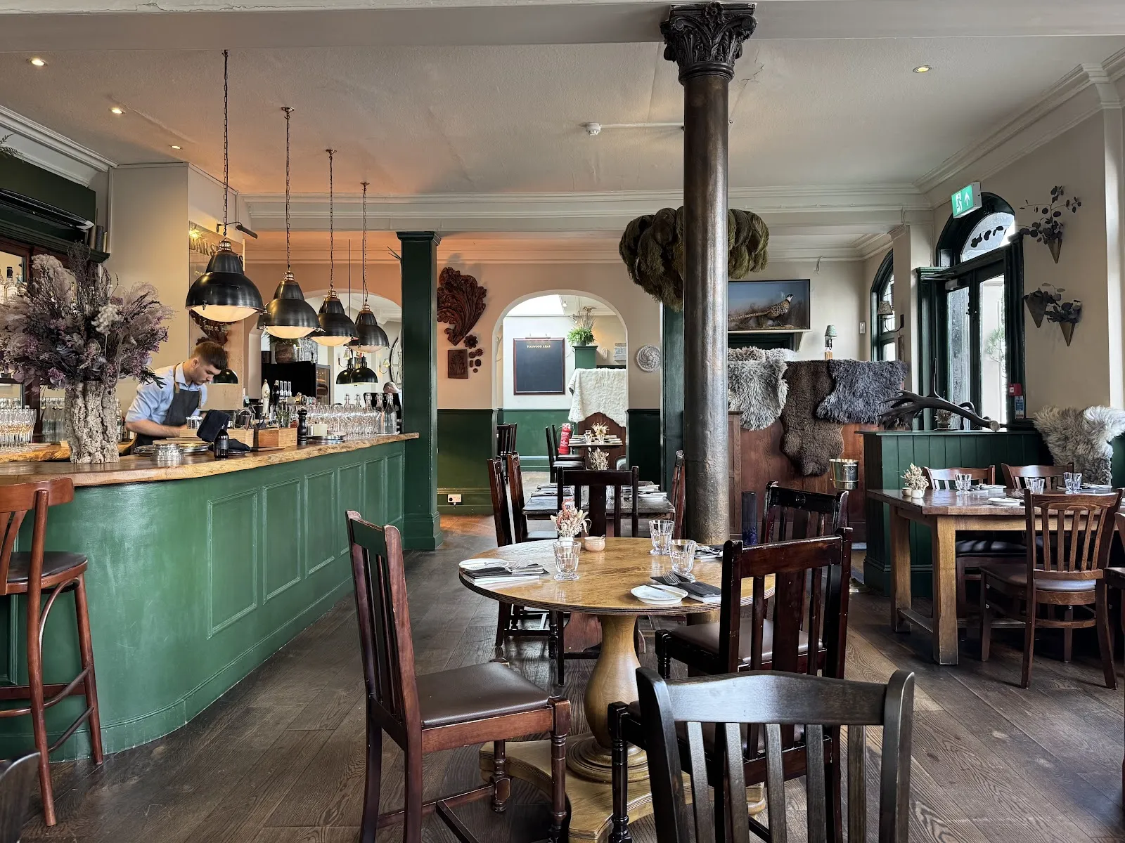The Harwood Arms London, United Kingdom — British / Gastropub dining room