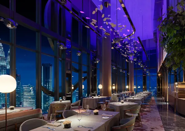 Sabayon EQ Kuala Lumpur rooftop fine dining skyline view