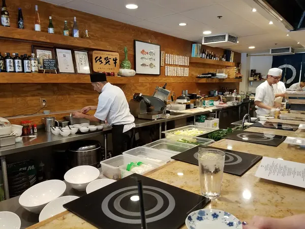 Osawa Japanese restaurant Pasadena natural wood interior