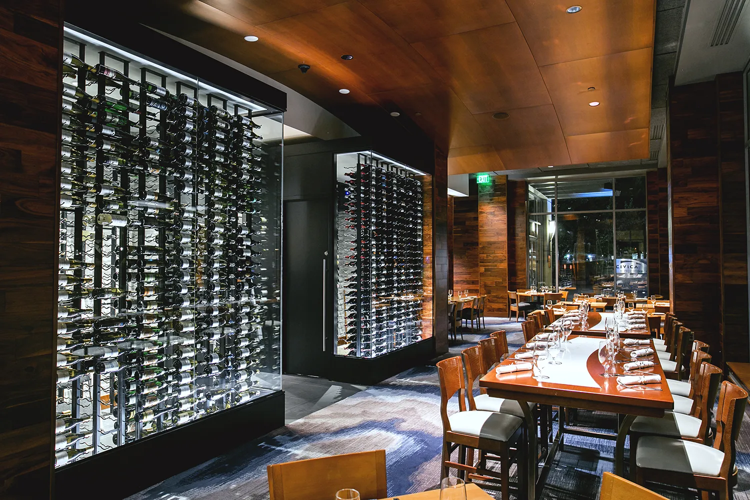 Raw bar and dining room at Seastar Restaurant & Raw Bar, downtown Bellevue