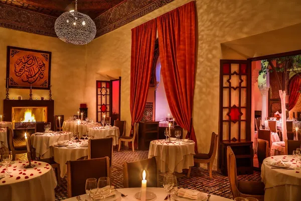 Traditional riad set menu at Dar Zellij, Bab Taghzout medina Marrakech