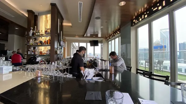 Fahrenheit Charlotte rooftop restaurant skyline views