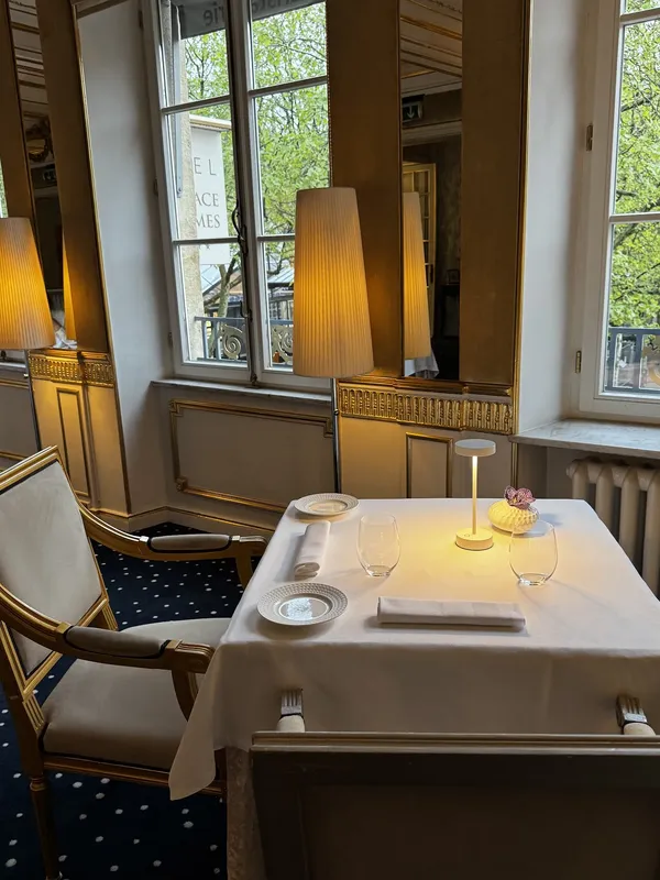 La Cristallerie Art Nouveau dining room Place d'Armes Luxembourg gold leaf