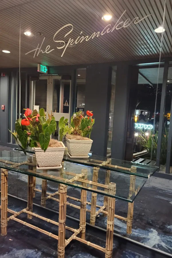 The Spinnaker restaurant panoramic bay view