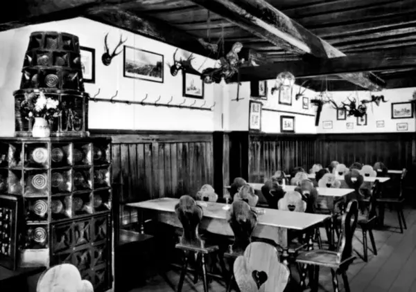 Smoked-beer tavern room at Schlenkerla, Bamberg Old Town