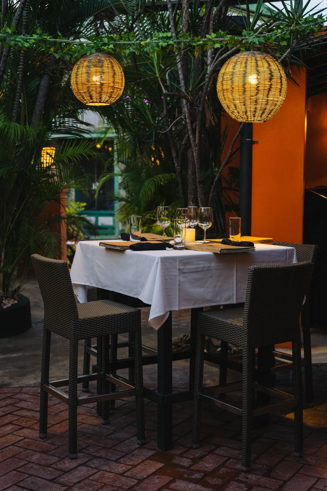 Dining area at Nishi Restaurant, Holetown, Barbados