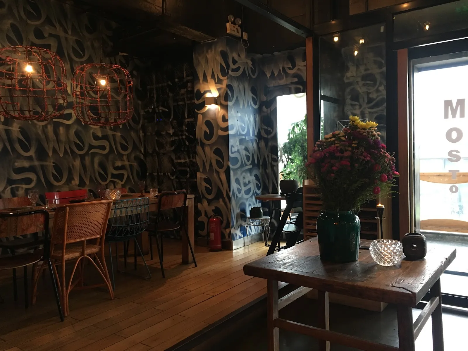 A single seat at a sushi bar in Sanlitun, Beijing