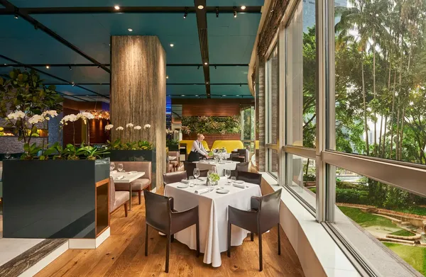 Mandarin Grill Mandarin Oriental KL KLCC Park views fine dining