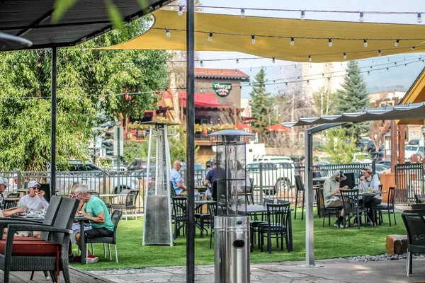 Aurum Food and Wine Steamboat Springs riverfront New American restaurant interior Yampa