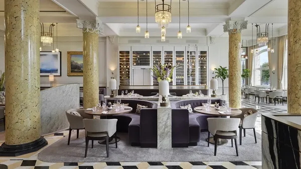 Colonnade at Mandarin Oriental Palace &mdash; Lucerne