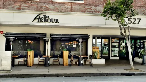 The Arbour Pasadena garden dining candlelit