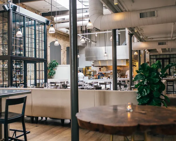 Converted stable dining room at Spoon and Stable, North Loop Minneapolis
