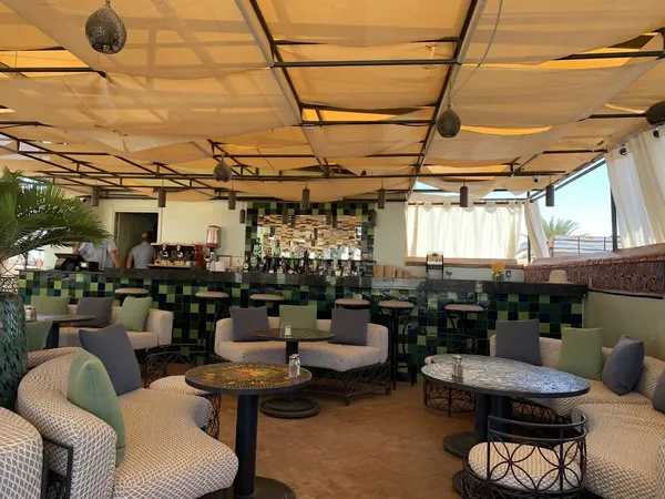 Rooftop at Café Arabe over the medina, Mouassine Marrakech