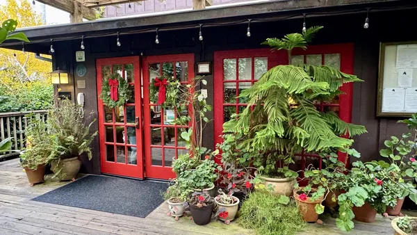 Ravens Restaurant Stanford Inn Mendocino plant-based vegan fine dining garden
