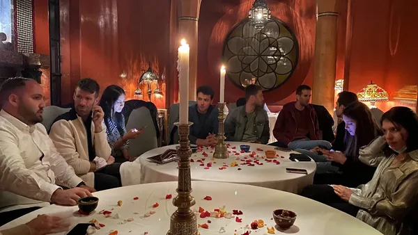 Candlelit palace diffa dinner at Dar Yacout, Bab Doukkala medina Marrakech