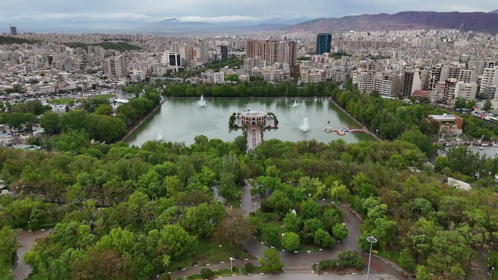 El-Goli Rotating Restaurant Tabriz, Iran — Persian / Tower View dining room