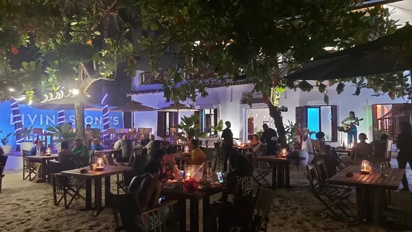 Livingstone Beach Restaurant Stone Town waterfront sunset